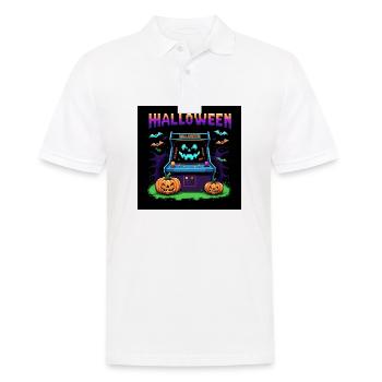 Games Ghost Ghost Halloween Pumpkin Bat - Men's Polo Shirt - white - Front - Kai (181cm)