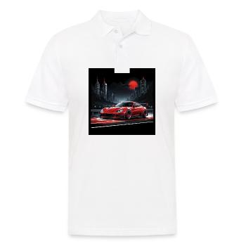 JDM Sportcar tuning Driftcar Voiture Cadeau PS - Polo Homme - blanc - Devant - Kai (181cm)