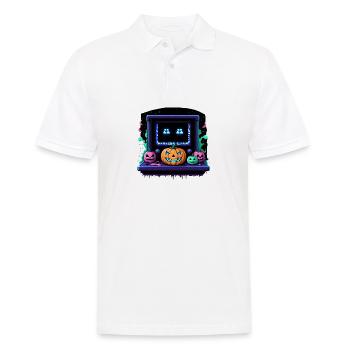 Games Ghost Ghost Halloween Pumpkin Bat - Men's Polo Shirt - white - Front - Kai (181cm)