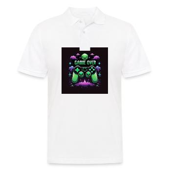 Controller Gaming Zocken Spielen Geschenk Gamer - Männer Poloshirt - Weiß - Vorne - Kai (181cm)