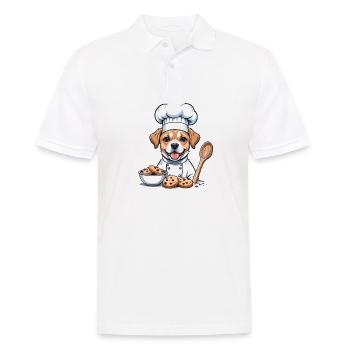 Dog Chef Dog Friends Cadeau Cookie Cookies - Polo Homme - blanc - Devant - Kai (181cm)