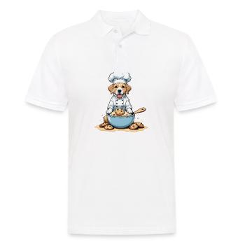 Dog Chef Dog Friends Cadeau Cookie Cookies - Polo Homme - blanc - Devant - Kai (181cm)