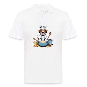 Dog Chef Dog Friends Cadeau Cookie Cookies - Polo Homme - blanc - Devant - Kai (181cm)
