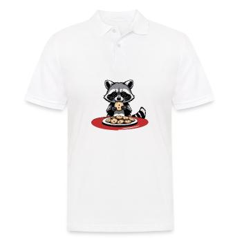 Raton laveur Noël Cookies Cookies Cadeau Mignon - Polo Homme - blanc - Devant - Kai (181cm)