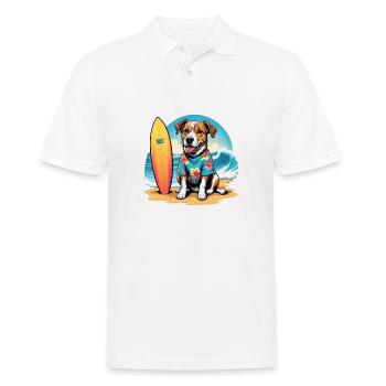 Vacances pour chiens Vacances pour chiens Île d’Hawaï Mer - Polo Homme - blanc - Devant - Kai (181cm)