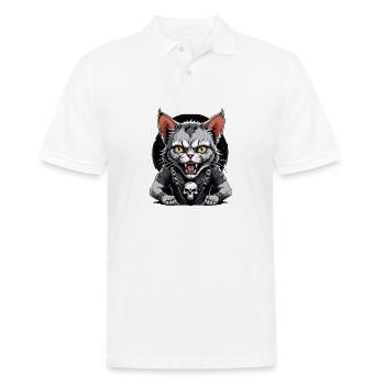 Cat Rocker Cat HardRock Gift - Polo Homme - blanc - Devant - Kai (181cm)