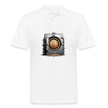 Bitcoin Crypto Crypto to the Moon Gift - Men's Polo Shirt - white - Front - Kai (181cm)