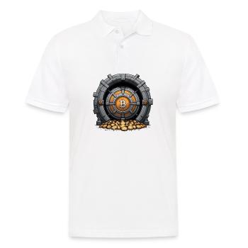 Bitcoin Crypto Crypto to the Moon Gift - Men's Polo Shirt - white - Front - Kai (181cm)