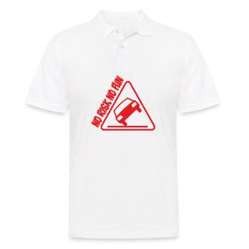 Pas de risque pas de plaisir drôle cadeau tuning voiture - Polo Homme - blanc - Devant - Kai (181cm)