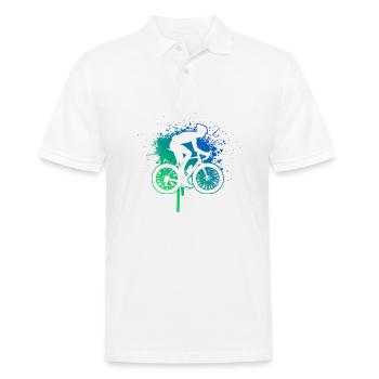 Cyclisme sur route Hommes Cyclisme sur route Cyclistes sur route - Polo Homme - blanc - Devant - Kai (181cm)