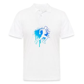 Cross Country Running Hommes Fitness Femmes - Polo Homme - blanc - Devant - Kai (181cm)