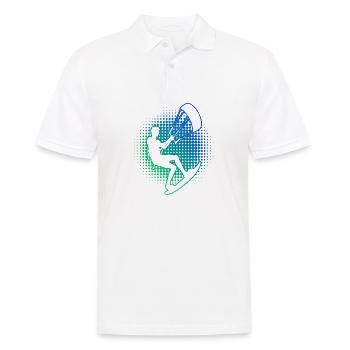 Kitesurfing Women's Kite Kitesurfer Kiten Kitesurf - Polo Homme - blanc - Devant - Kai (181cm)