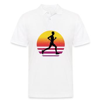 Race Cross Country Running Running Fitness - Men's Polo Shirt - white - Front - Kai (181cm)
