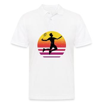 Badminton Women Badminton Players Squash Badminton - Men's Polo Shirt - white - Front - Kai (181cm)