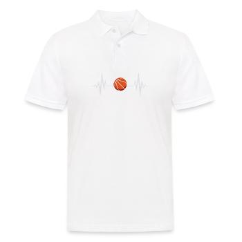 Basketball Spieler Basketballer Sprüche Geschenk - Männer Poloshirt - Weiß - Vorne - Kai (181cm)