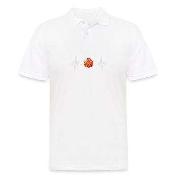 Basketball Spieler Basketballer Sprüche Geschenk - Männer Poloshirt - Weiß - Vorne - Kai (181cm)