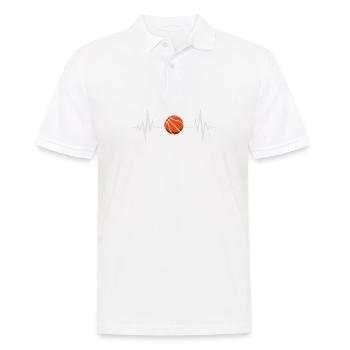 Basketball Spieler Basketballer Sprüche Geschenk - Männer Poloshirt - Weiß - Vorne - Kai (181cm)