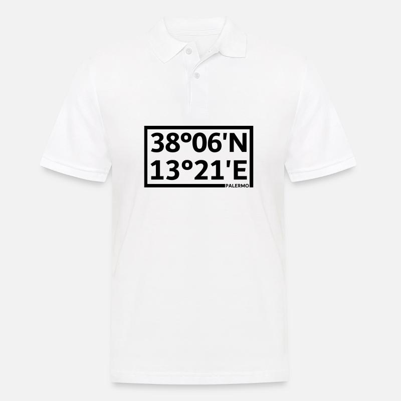 Palermo Coordinates - Men's Polo Shirt - white