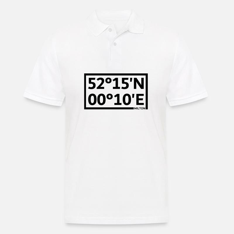 Milton Coordinates - Men's Polo Shirt - white