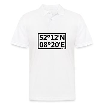 Melle coordinates - Men's Polo Shirt - white - Front - Kai (181cm)