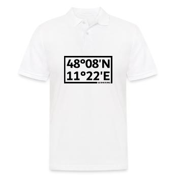 Germering coordinates - Men's Polo Shirt - white - Front - Kai (181cm)