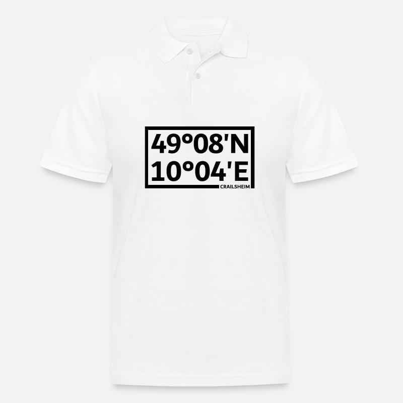 Crailsheim coordinates - Men's Polo Shirt - white