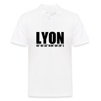 Coordonnées de Lyon - Polo Homme - blanc - Devant - Kai (181cm)