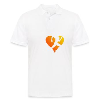 Cross Country Running Jogging Women Running - Men's Polo Shirt - white - Front - Kai (181cm)