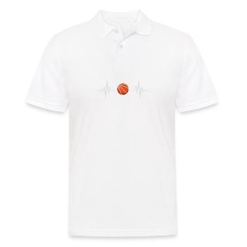 Basketball Spieler Basketballer Sprüche Geschenk - Männer Poloshirt - Weiß - Vorne - Kai (181cm)