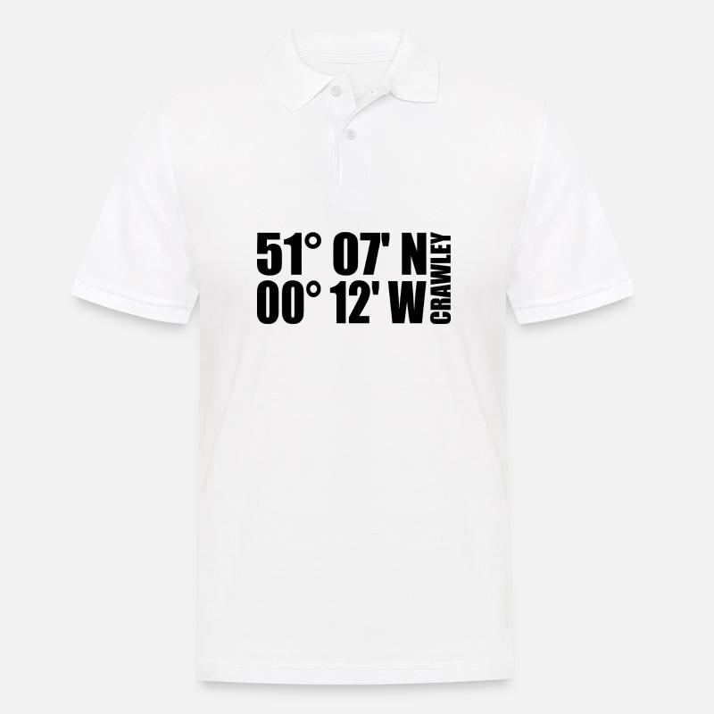 Crawley coordinates - Men's Polo Shirt - white