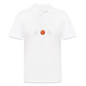 Basketball Spieler Basketballer Sprüche Geschenk - Männer Poloshirt - Weiß - Vorne - Kai (181cm)