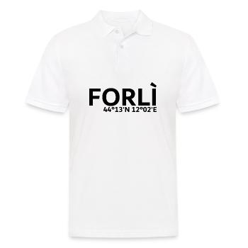 Forlì Koordinaten - Männer Poloshirt - Weiß - Vorne - Kai (181cm)