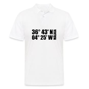 Malaga Coordinates - Men's Polo Shirt - white - Front - Kai (181cm)