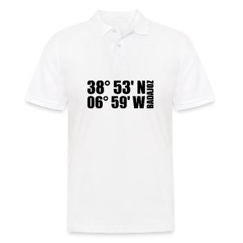 Coordonnées de Badajoz - Polo Homme - blanc - Devant - Kai (181cm)