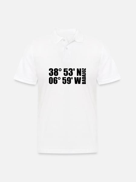Coordonnées de Badajoz - Polo Homme - blanc