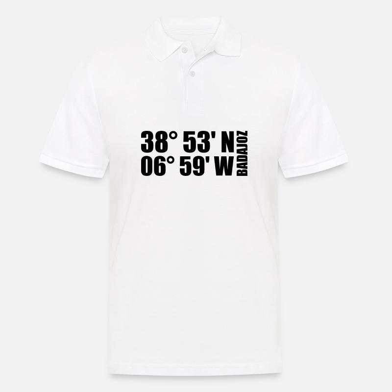 Badajoz Coordinates - Men's Polo Shirt - white
