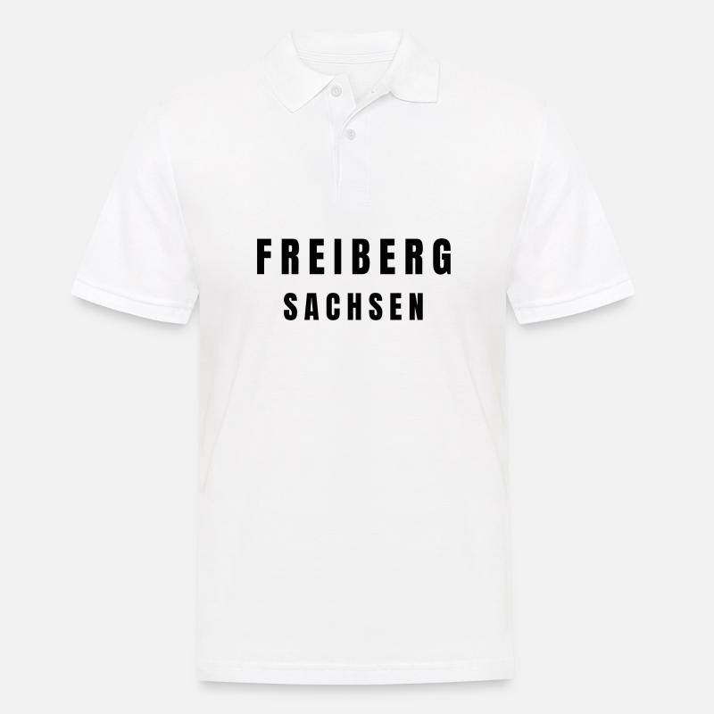 Freiberg Sachsen - Männer Poloshirt - Weiß