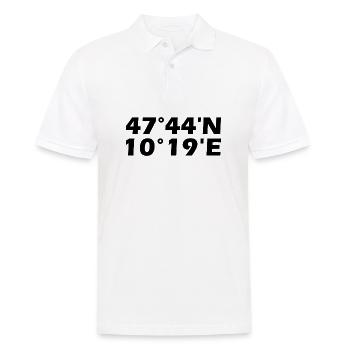 Kempten (Allgäu) coordinates - Men's Polo Shirt - white - Front - Kai (181cm)