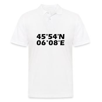 Coordonnées d’Annecy - Polo Homme - blanc - Devant - Kai (181cm)