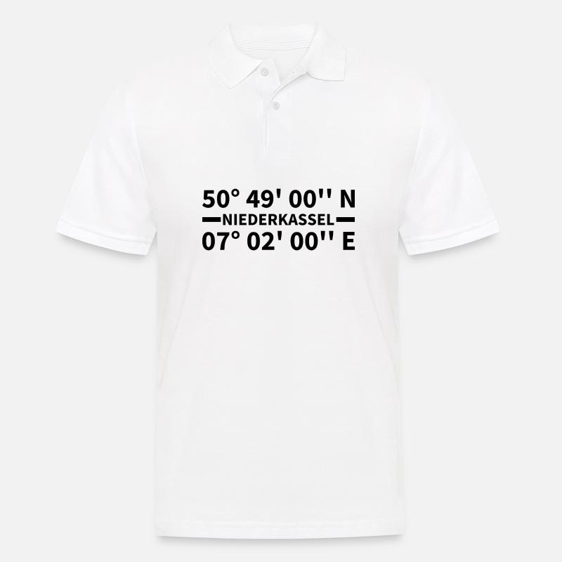 Coordonnées de Niederkassel - Polo Homme - blanc
