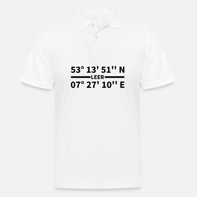Empty coordinates - Men's Polo Shirt - white