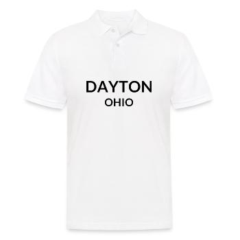 Dayton Ohio USA - Männer Poloshirt - Weiß - Vorne - Kai (181cm)