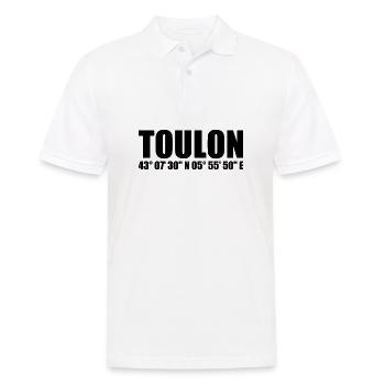 Coordonnées de Toulon - Polo Homme - blanc - Devant - Kai (181cm)