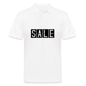 Sale Flughafentafel - Männer Poloshirt - Weiß - Vorne - Kai (181cm)