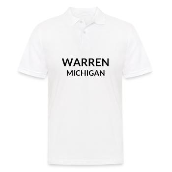 Warren, Michigan, États-Unis - Polo Homme - blanc - Devant - Kai (181cm)