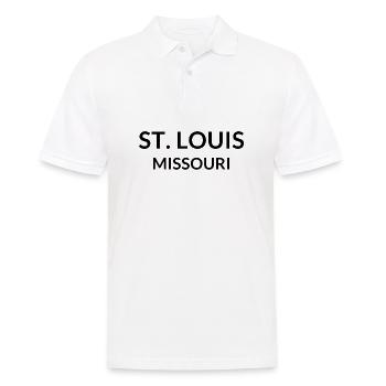 St. Louis Missouri USA - Männer Poloshirt - Weiß - Vorne - Kai (181cm)