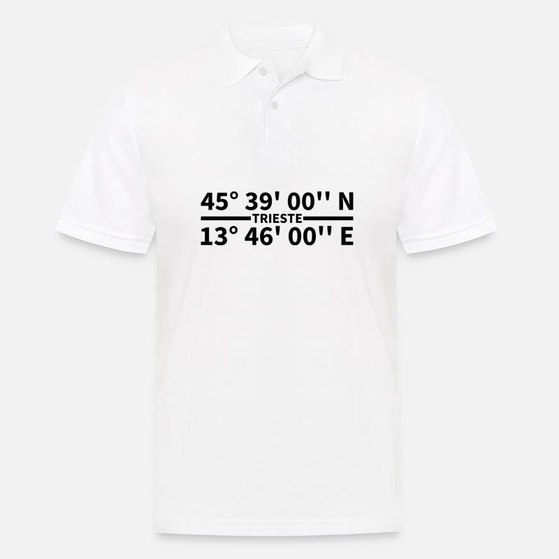 Trieste Coordinates - Men's Polo Shirt - white