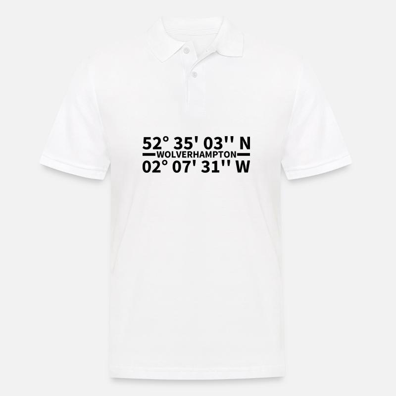 Wolverhampton coordinates - Men's Polo Shirt - white