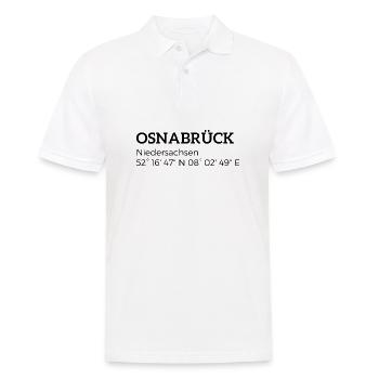 Osnabrück Lower Saxony coordinates - Men's Polo Shirt - white - Front - Kai (181cm)
