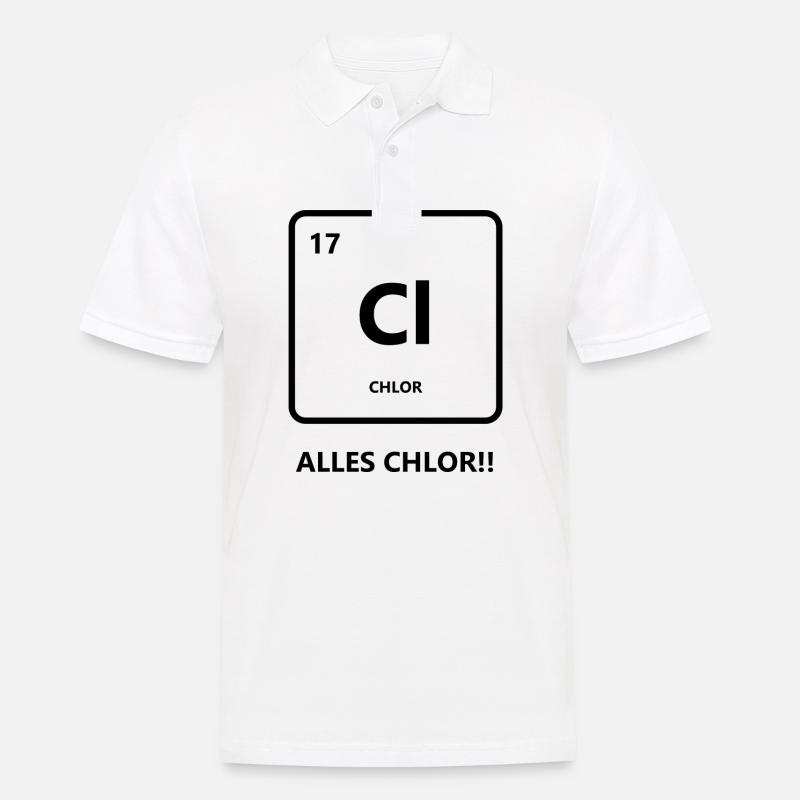 Alles Chlor oder was? - Männer Poloshirt - Weiß